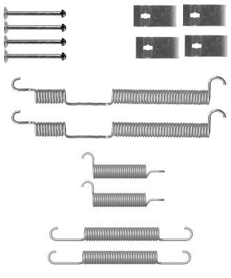 HELLA PAGID Комплектующие, тормозная колодка 8DZ 355 201-001